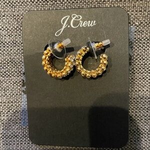 NWT J.Crew Gold Hoop Earrings